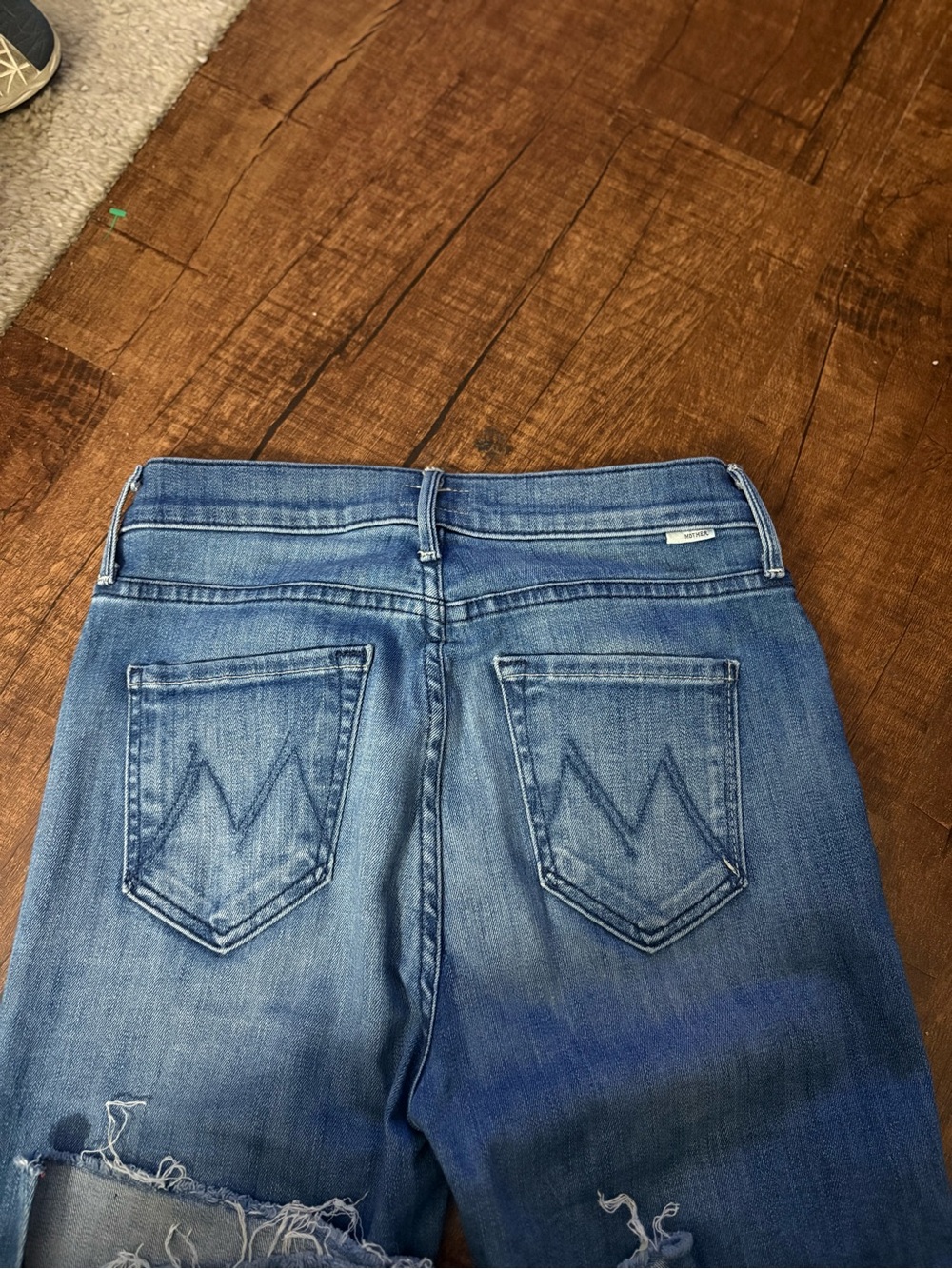 MOTHER Women’s Sz 25 The Runaway Step Fray Jeans in A Night in Havana wash - Picture 7 of 11
